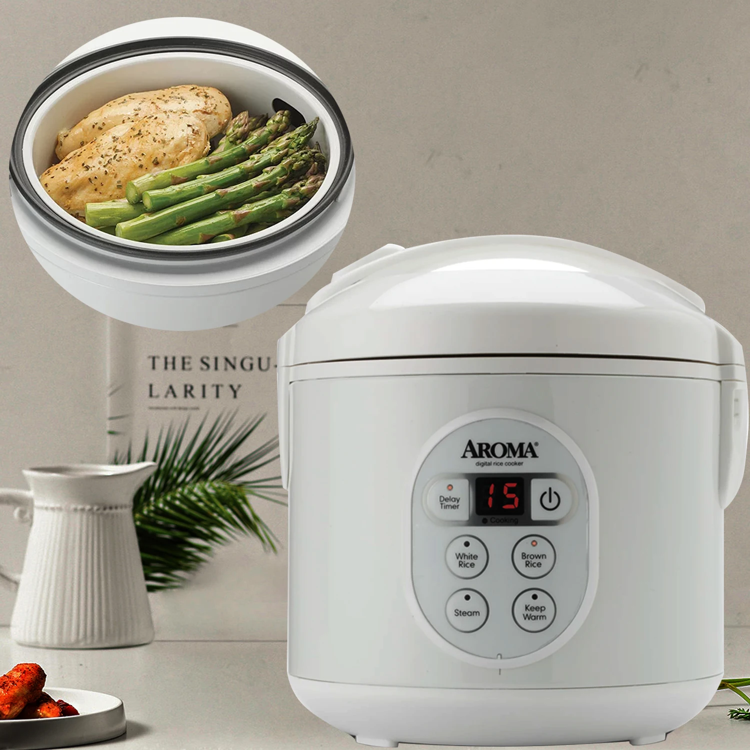 

Rice Cookers Digital Rice & Grain Multicooker 8-Cup (Cooked) / 2Qt.