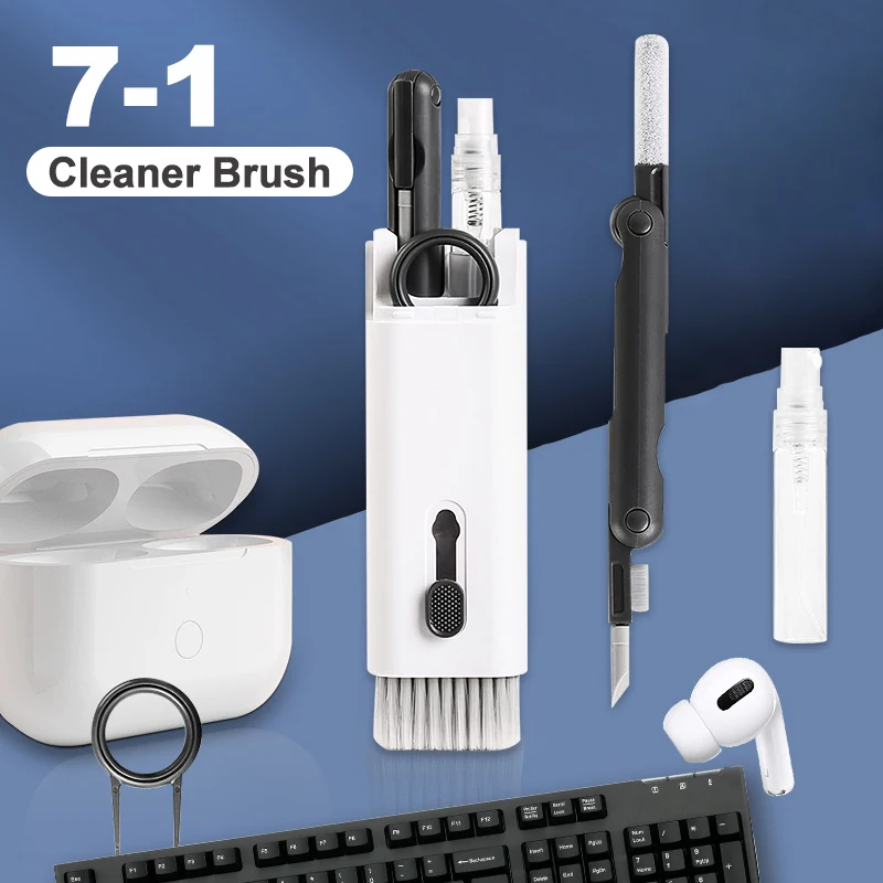 7in1 Cleaning Kit Computer Keyboard Cleaner Brush Earphones Cleaning