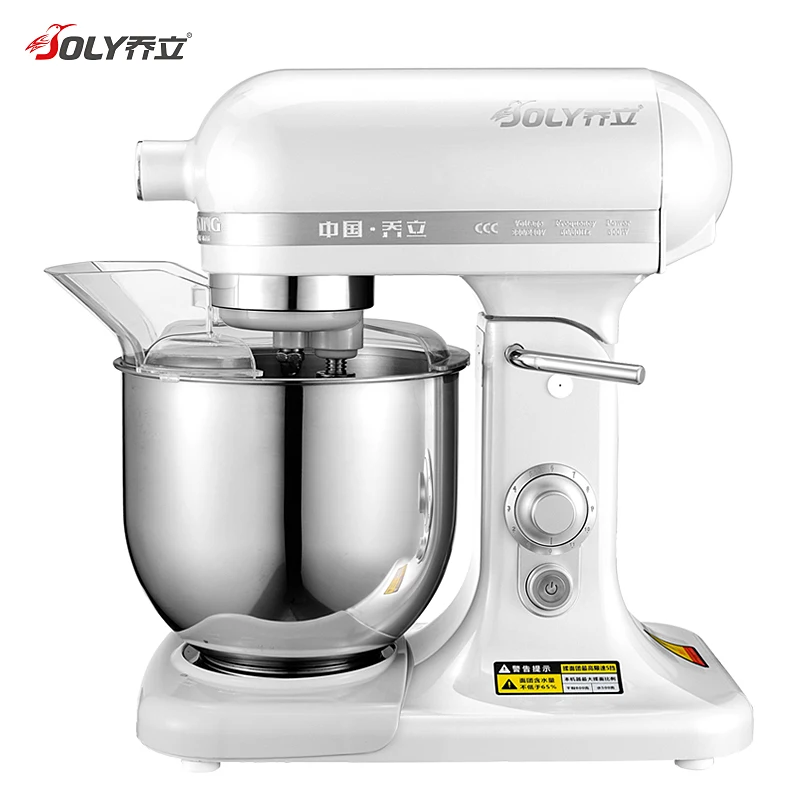 Joly Powerful 3 In 1 Stand Mixer 500w Dc With 11 Speeds Control And 7L Bowl  Kitchen Appliances Electric dental lab impression alginate material mixer new bowl foot die stone mixer pedal control