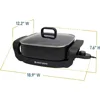Electric Skillet, Family-Sized 3-Inch Deep with Diamond Shield Scratch-Resistant Non-Stick Finish, 12-Inch, Black 6