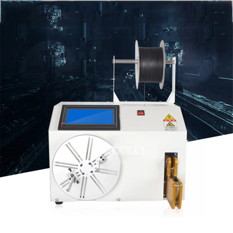 

Automatic Winding machine for tying multifunctional data transmission cable A machine for winding a binding machine to wire