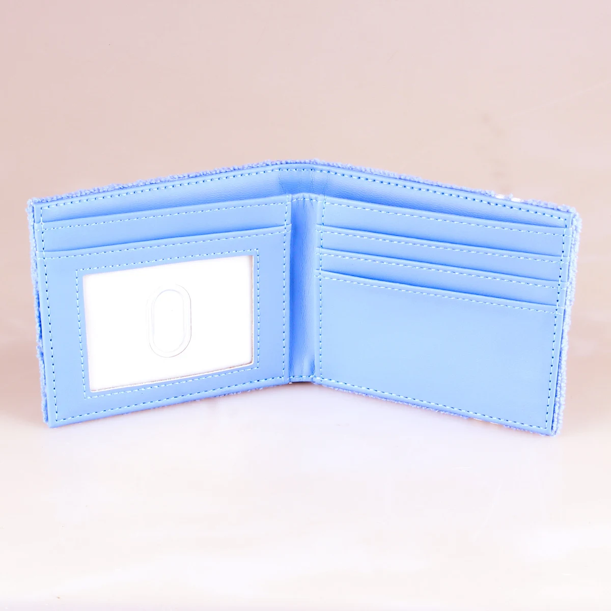 Towel cloth embroidered anime fashion wallet, designer personalized ID card holder