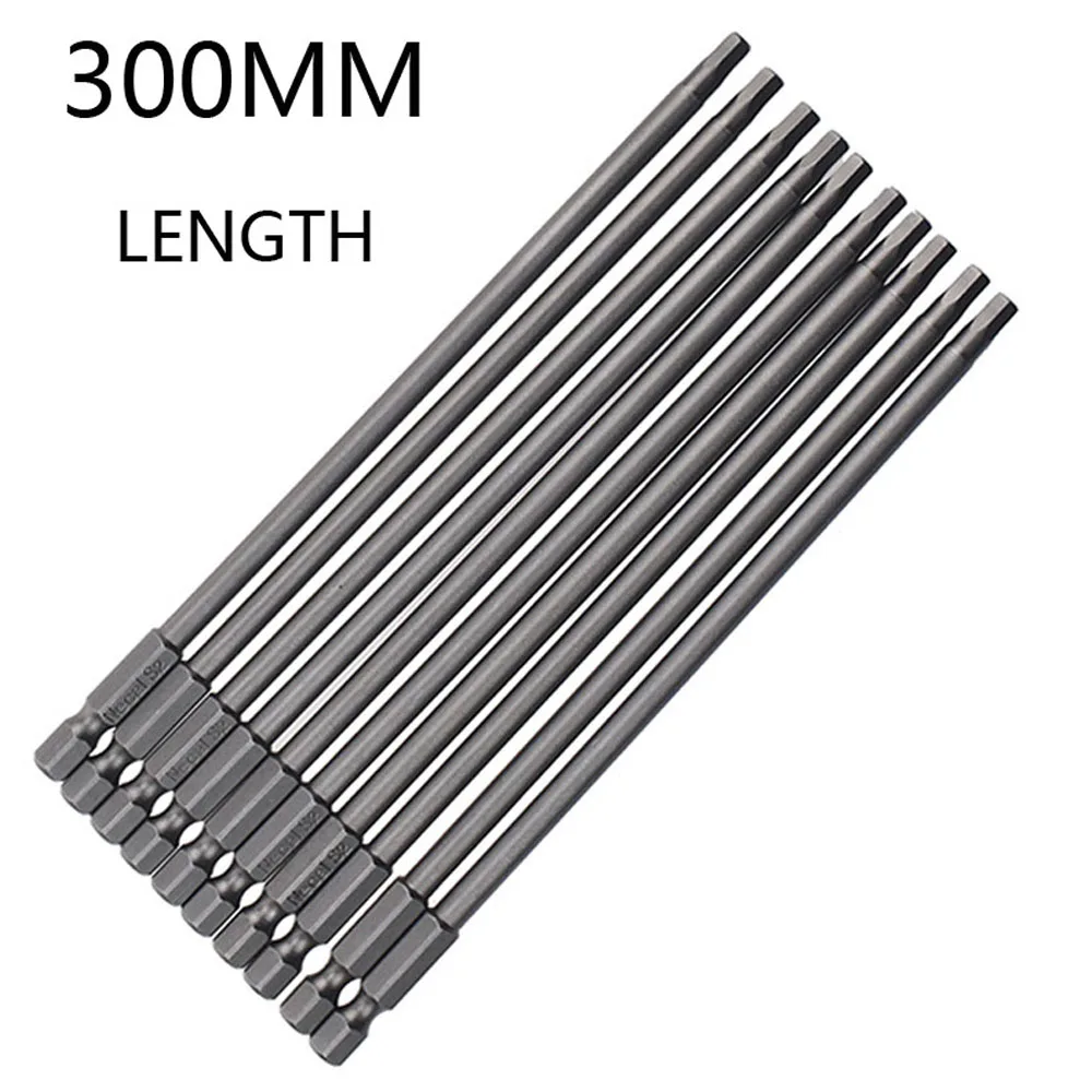 Description Picture 6 of itemOverlength Hex Head Allen Screwdriver Bit 1/4" Hex Shank Magnetic Electric Screwdrive 300mm/150mm Long H3 H4 H5 H6 H8 H10 H12