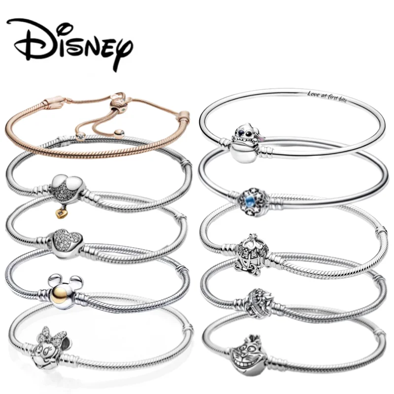 

Регулируемая цепочка из серебра 925 пробы, с Шармами