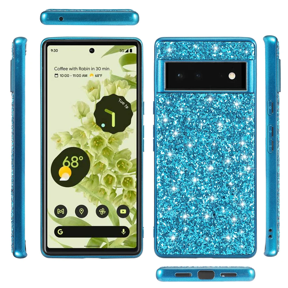 Luxury Bling Glitter Plating Colorful Shiny Shockproof Phone Case