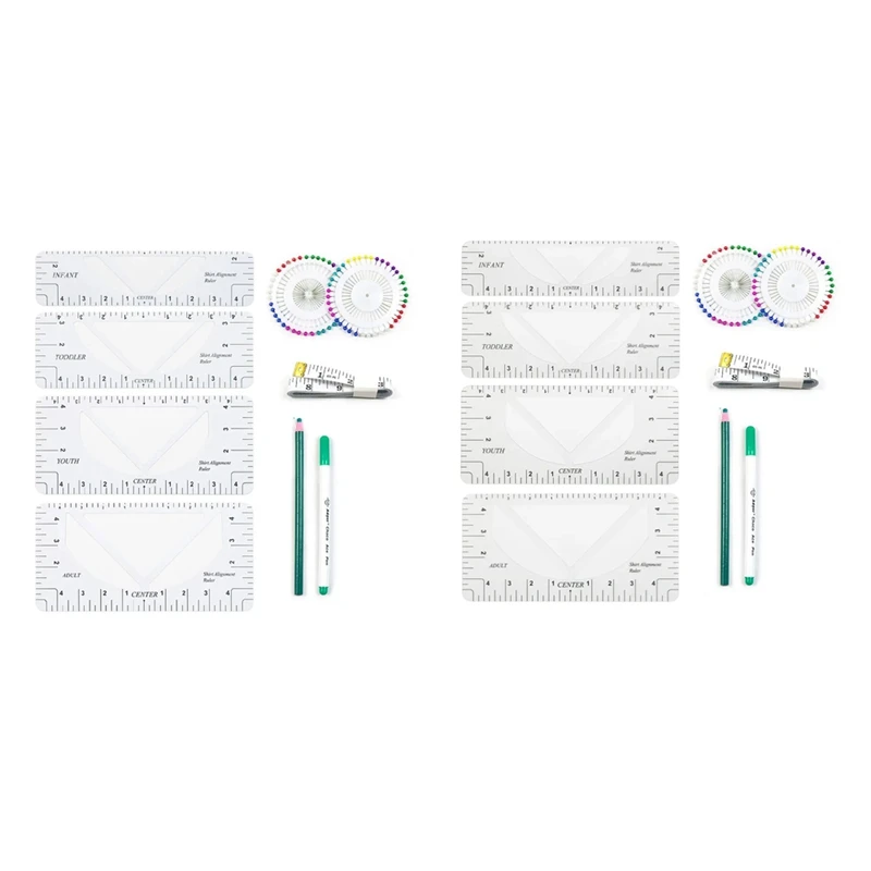 

Линейка для футболок, инструмент для выравнивания рубашек из ПВХ, линейка для взрослых, молодежи, младенцев, малышей, Швейные аксессуары