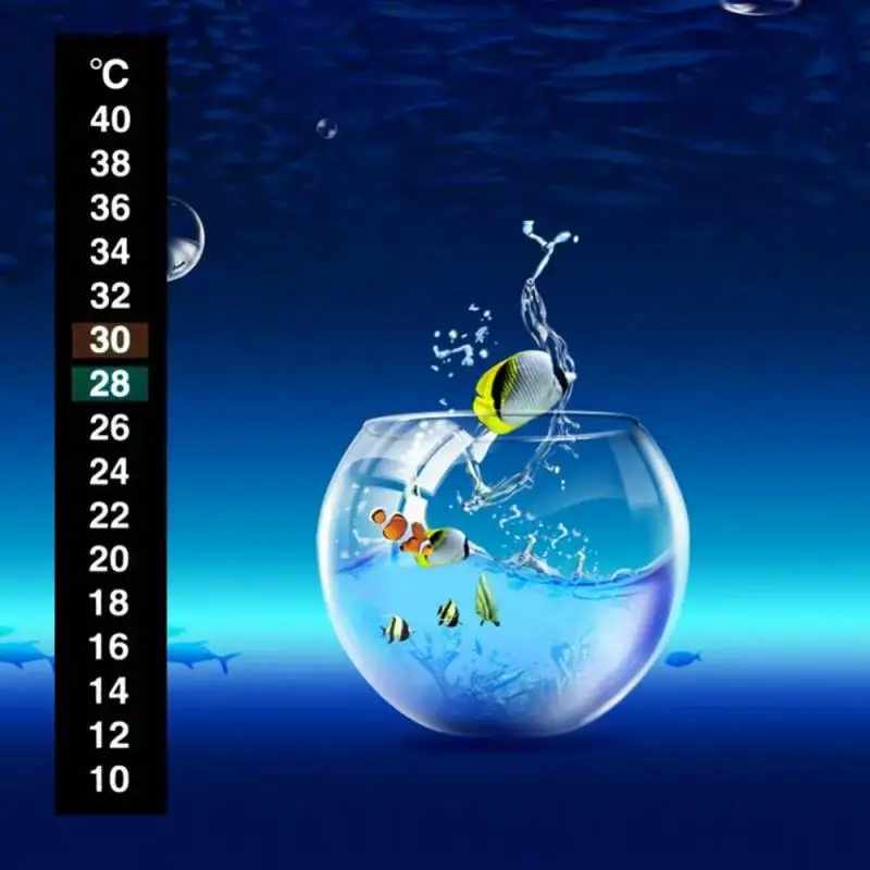 Fish Tank Aquarium Thermometer Temperature Sticker Celsius Fahrenheit °C