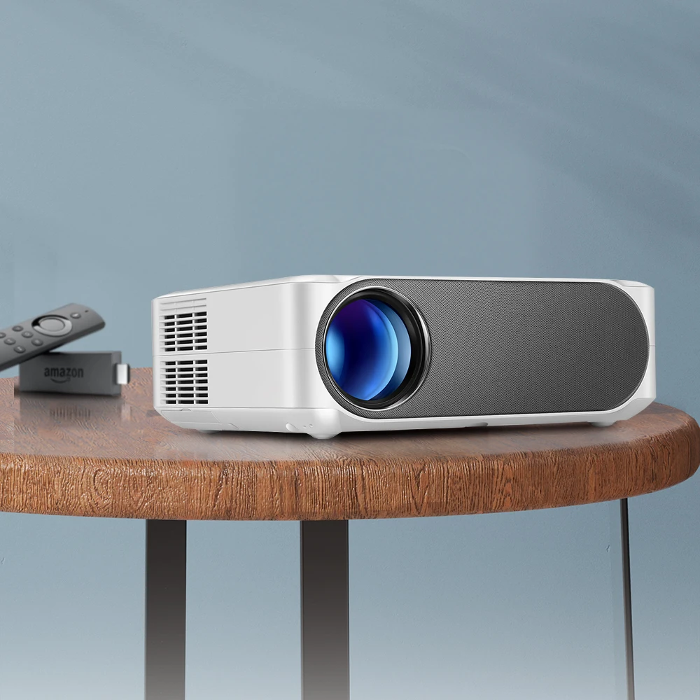 

AUN AKEY6 LED Projector 300 inch Theater Full HD 1080P Beamer Projectors Home Cinema Phone PS 4K Video Via HD Port Smart TV
