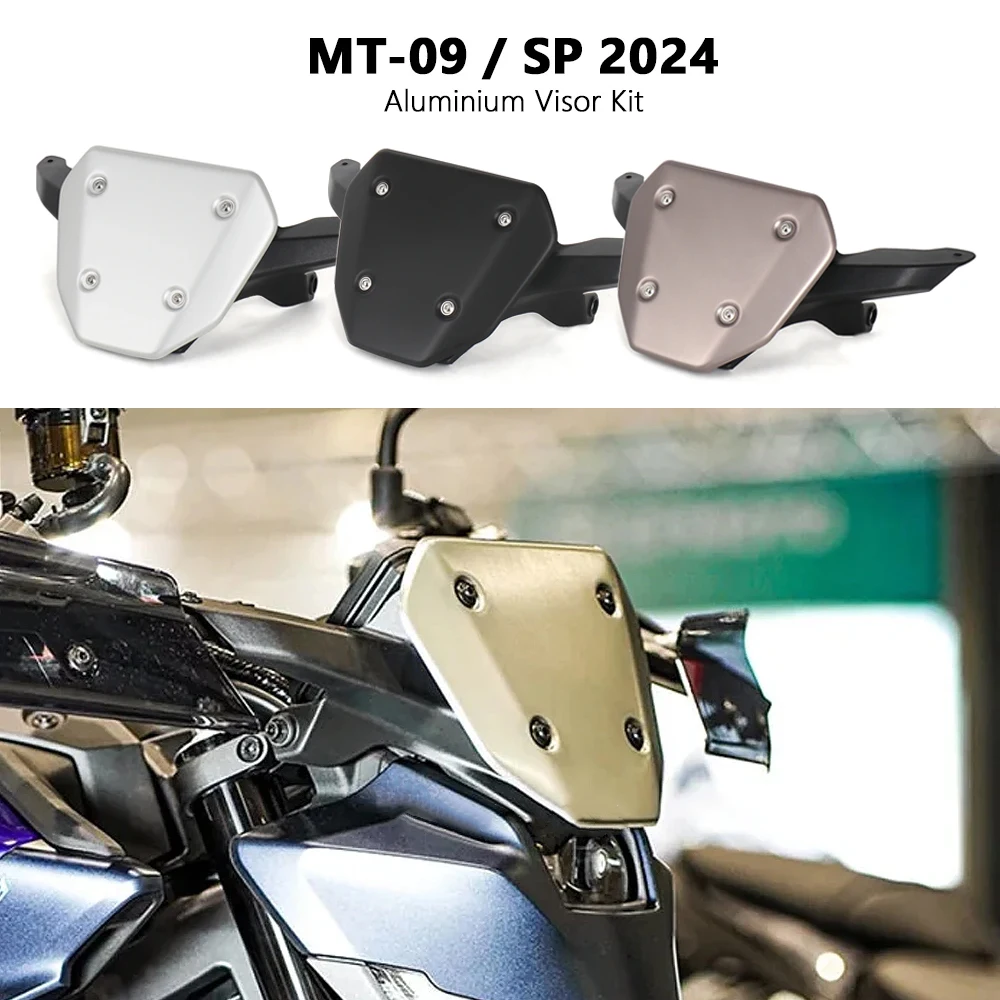 

Мотоциклетные аксессуары, комплект кронштейнов на лобовое стекло, ветрозащитный экран, солнцезащитный козырек, новинка для Yamaha MT-09 MT 09 MT09 SP 2024