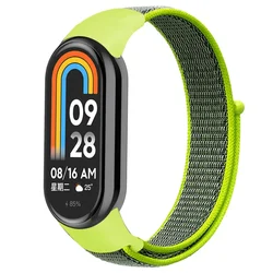 Breathable Nylon Loop Strap for Smart Bracelet Wristbands (LmYellow)