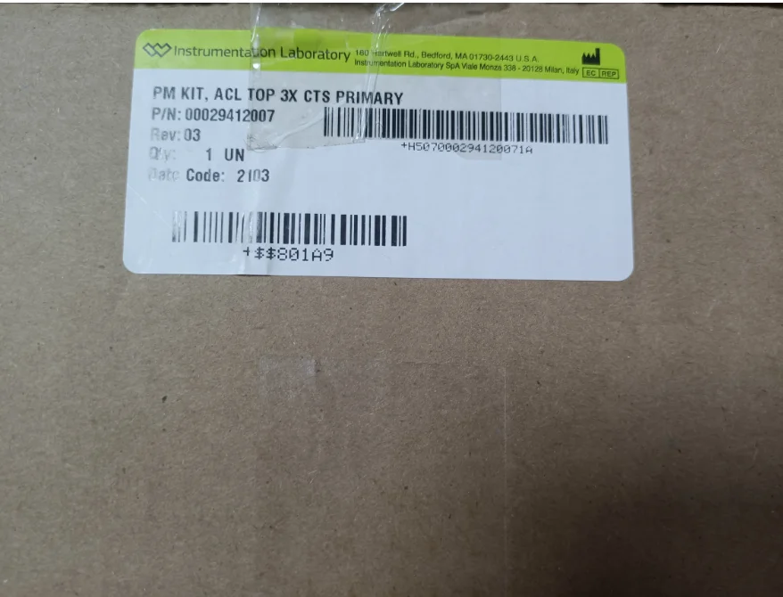 

Set of consumables for ACL TOP 350 primary ACL TOP 350 29412007 new,original