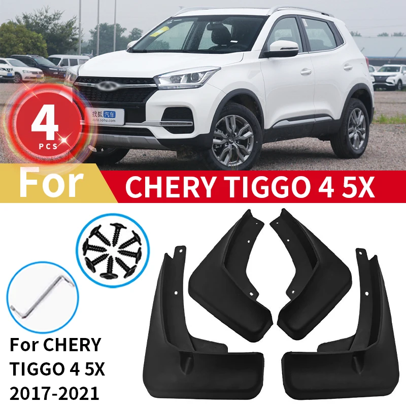 

Mudguards For Chery Tiggo4 Tiggo 4 5X 2019 2018 2017 2020 2021 Fender Front Rear Mud Flaps Guard Splash Car Accessories