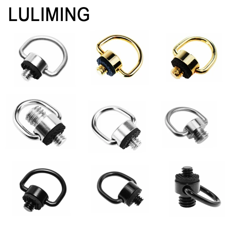 1/4 SLR Camera Shoulder Strap Screw Stainless Steel Quick Release Plate Ballhead Adapter 1/4 inch C-ring Photography Accessories camera shoulder strap