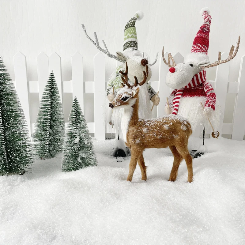30G Simulation Snowflak Miniature Coarse/Fine Snow Powder Model Christmas/Building Sand Table Scene Layout Materials Diorama Kit 5