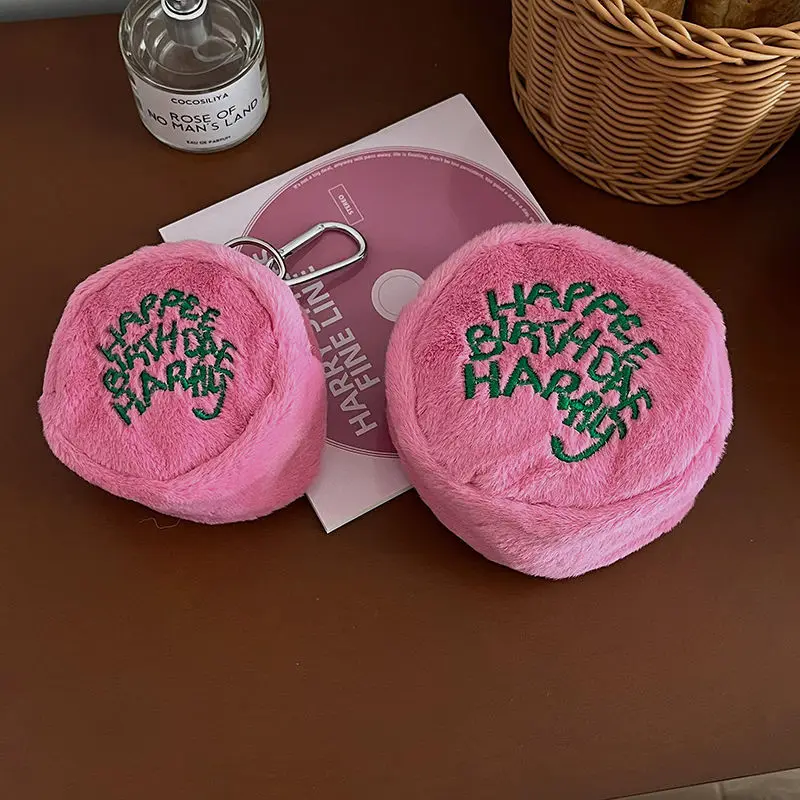 New Harried Cute Plush Bluetooth Headset Storage Bag Hermione Pink Portamonete Anime Movie Mini Borsa Ciondolo Portachiavi Ragazza Regalo