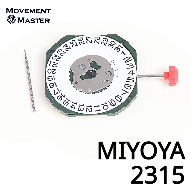 

Новинка, оригинальный японский механизм MIYOTA 2315, 3 стрелки, дата на 3/6, мужской кварцевый механизм, календарь, часы, часы, запасные части