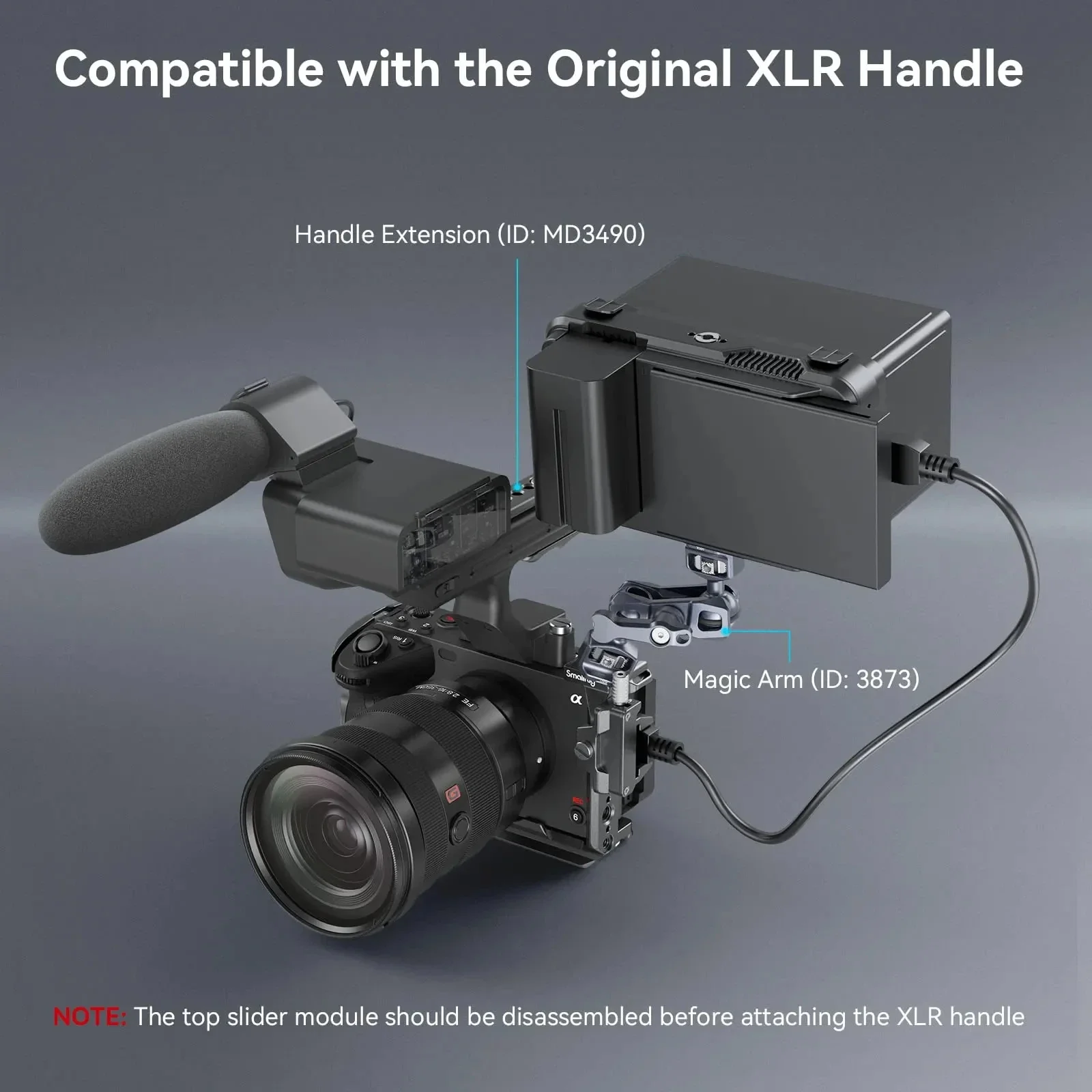 ソニー用smallrigカメラケージ、拡張モジュールシネバックリグ、fx30