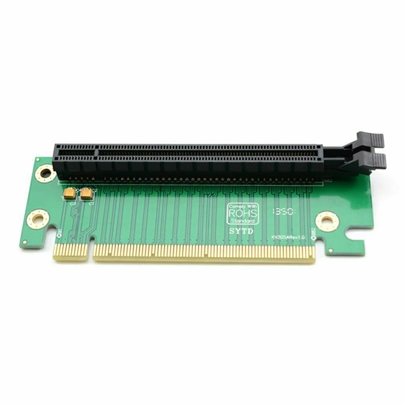 PCI-E PCI Express 16X 90 Degree Adapter Riser Card For 2U Computer Case Chassis PC Converter Expansion Card Components