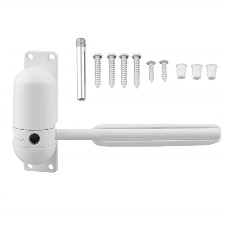 Zinc Alloy Track spring automatic invisible door closers Automatic Mounted Door Stops Adjustable Surface Door Closer