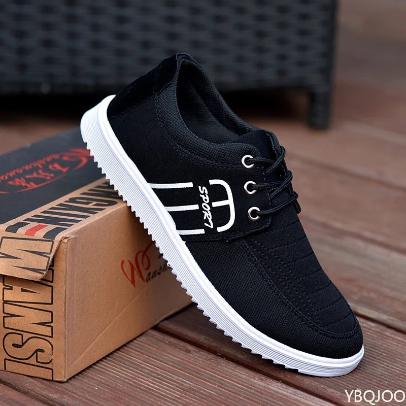 Men's New Fashion Lace Up Footwear Casual Canvas Shoes Men Light Breathable Sneakers Classic male Vulcanized Shoes Zapatos Homme