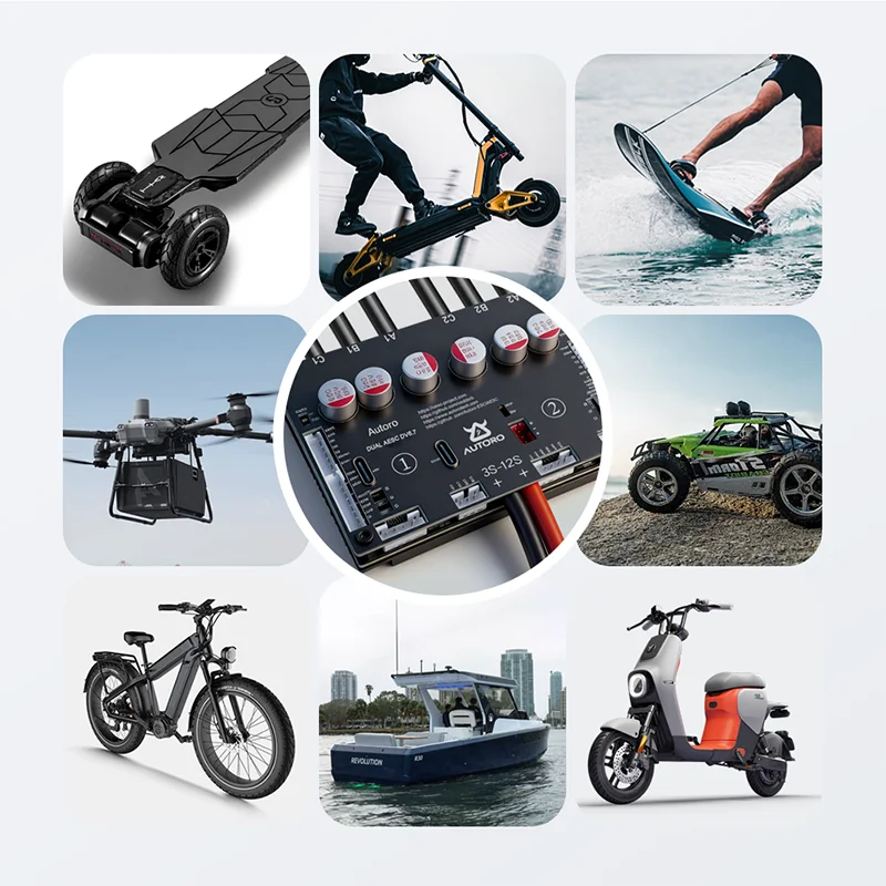 DV6.7 듀얼 VESC ESC 벤자민 컨트롤러 - 전동 스케이트보드 보트 자동차 모델용 VESC6 FOC - 브러시리스 모터 드라이버