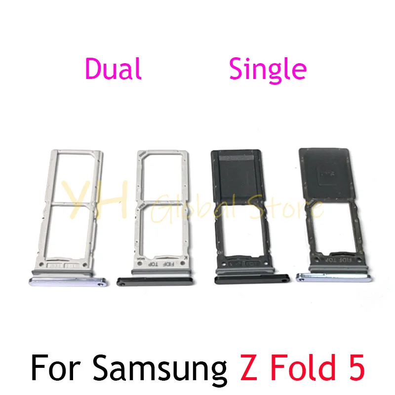 Per Samsung Galaxy Z Fold 5 Fold5 Sim Card Board Micro Sd Card Reader Adattatori Parti Di Riparazione