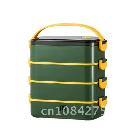 

Stainless Steel 304 Multi-Layer Thermal Insulation Lunch Box Portable 2 Layer Sealed Student Lunch Box With Lid