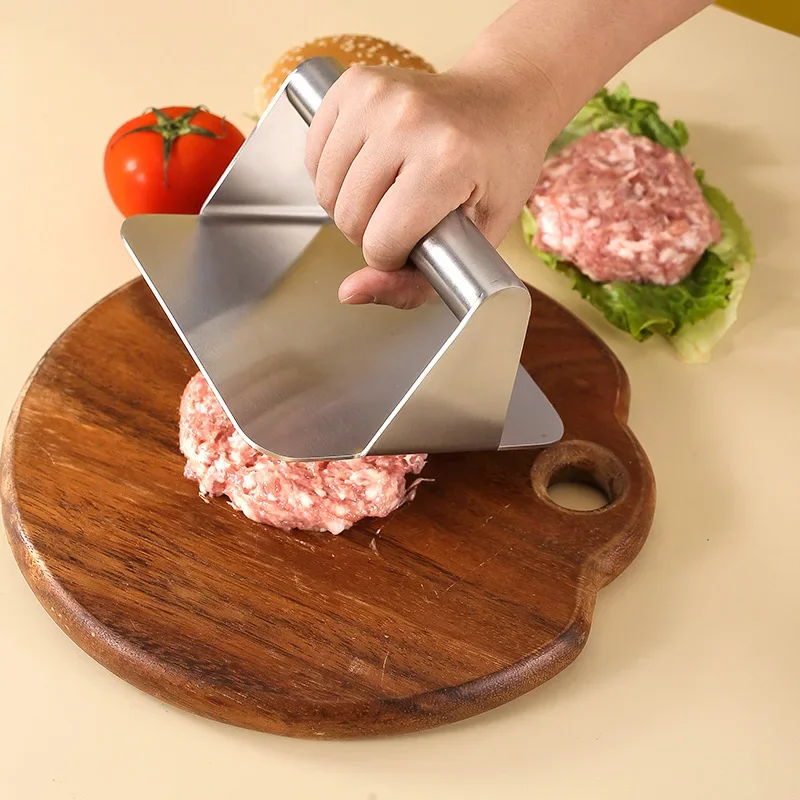 Hamburger Press 304Stainless Steel Non-Stick Meat Beef Grill Burger Barbecue Press Patty Maker Hamburger Maker Kitchen Supplies