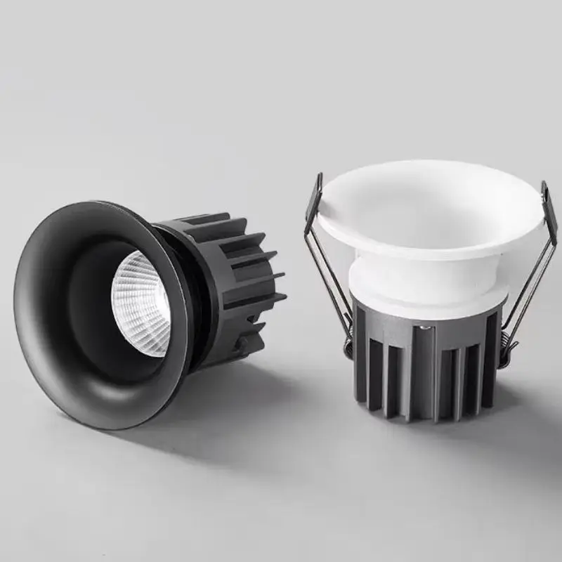 Aluminum Recessed Ceiling Spot LED Downlight Dimmable 110V 220V 7W18W Hotel Villa Lighting Narrow Border Embedded ceiling Lamp