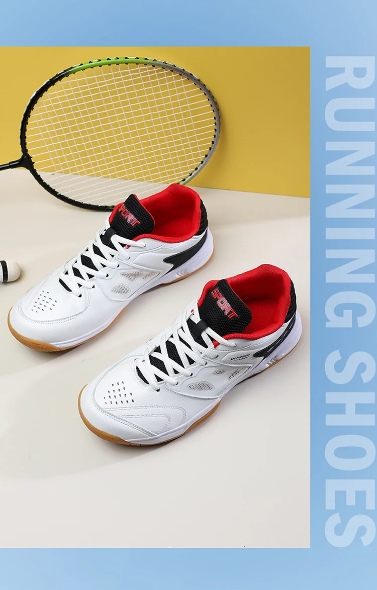 Description Picture 5 of itemMens Professional Badminton Shoes Tennis Sneakers for Training Volleyball Indoor Outdoor Table tennis Women Breathable Sport