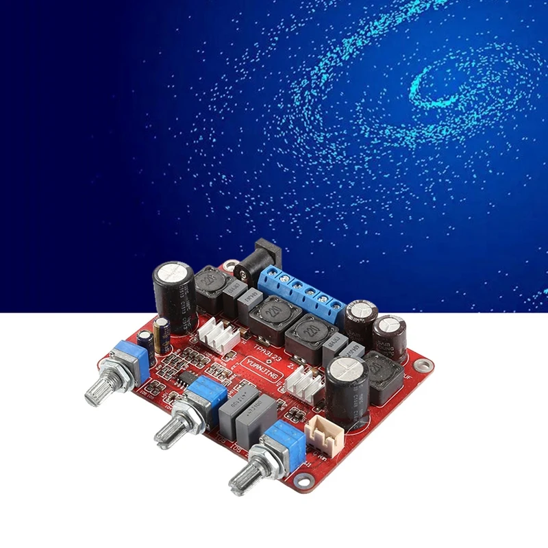TPA3123 오디오 보드 모듈 DC12-24V 2.1 트리플 채널 앰프 보드, 2x25w + 50W 서브우퍼 모듈 내구성