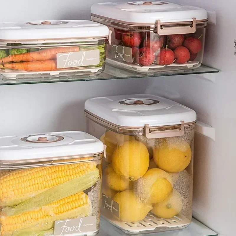 Vacuum Food Storage Box, Sealed Fresh-Keeping Box, Large Capacity Food Dispenser, Transparent Storage Container with Vacuum Pump 5