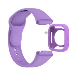 Silicone Sport Band Strap with Protective Case for Redmi watch 3 active (I Group)