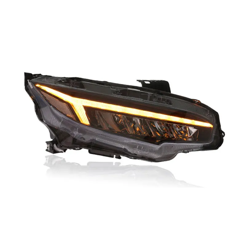 Headlights Headlamps Assembly For Honda 10TH Civic sedan 2016-2021 LED taillights total line lights brake lights reverse lights - Image 3