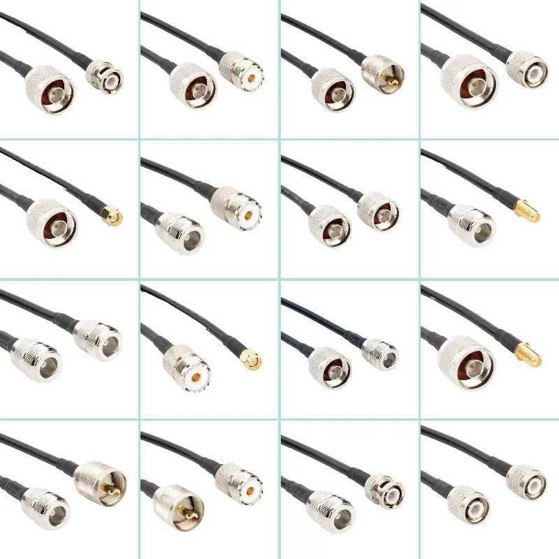 Conector BNC Macho Crimpado Por Tuerca Para RG58 (10 Unidades) - CON410