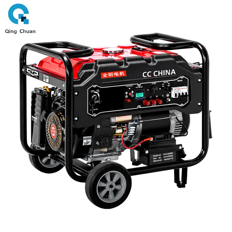Gasoline Generator Household 220V Small Generator Single Three-phase 8 10 12 KW Manufacturers