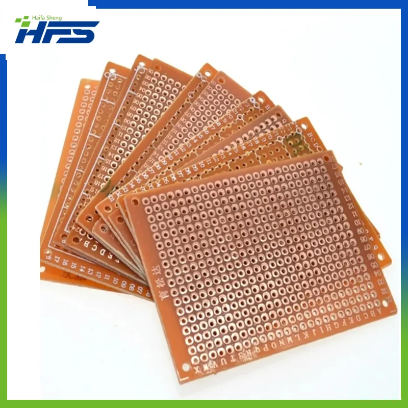 

10Pcs 5*7 PCB 5x7 PCB 5cm 7cm DIY Prototype Paper PCB Universal Board yellow