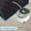 Portable Steam Sauna Full Dimension Personal Home Sauna With 4L Steam Generator And Remote Timer 4