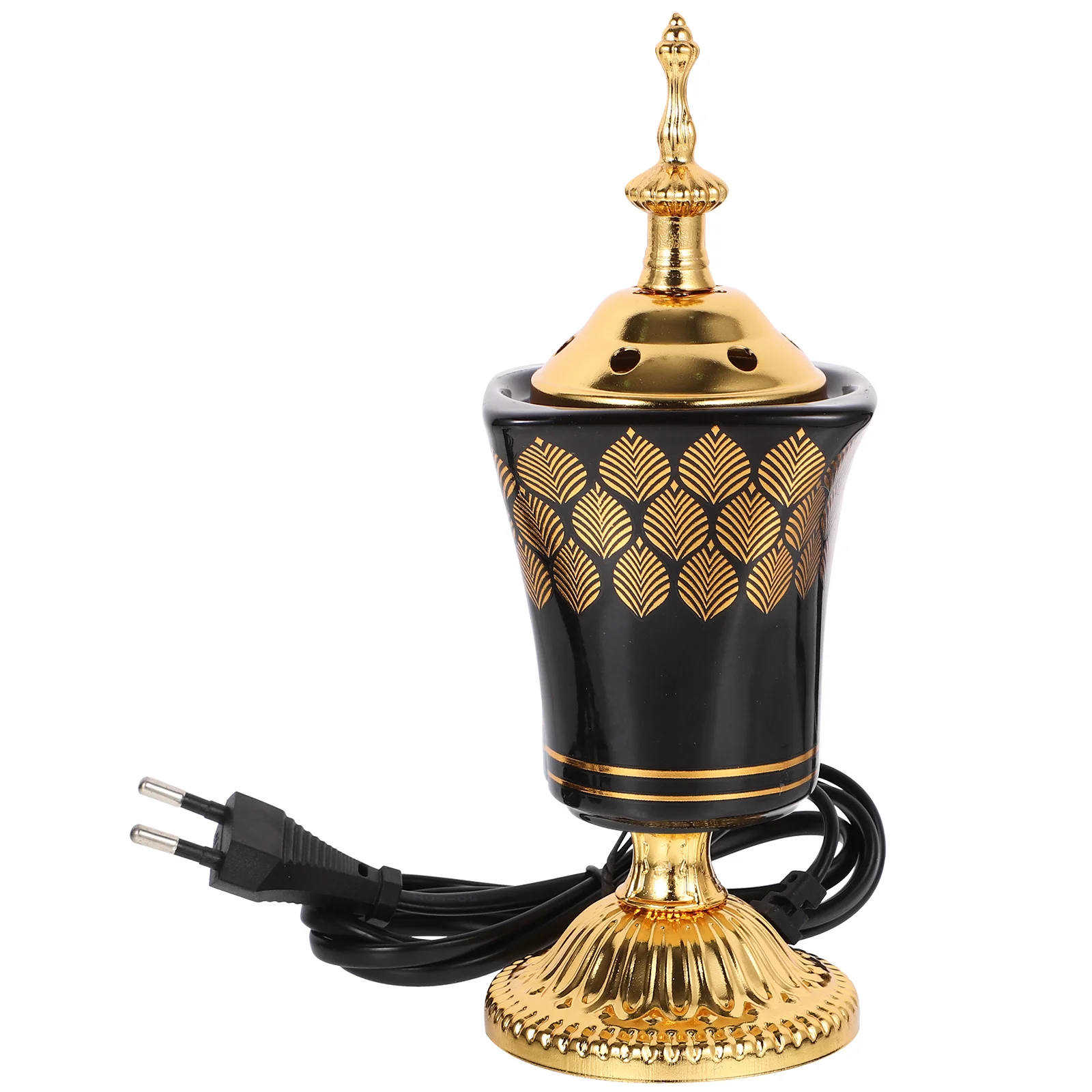 

Electric Ceramic Incense Burner Arabia Charcoal Bakhoor Censer Middle East Sandalwood Fragrance Stove Home Decoration US/EU Plug