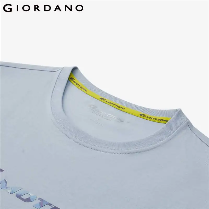 GIORDANO Men T-Shirts High-Tech AliExpress Crewneck Gradient G-MOTION Sleeve 01023429 Short Cooling Tshirts - Tee Print Fashion Casual Summer