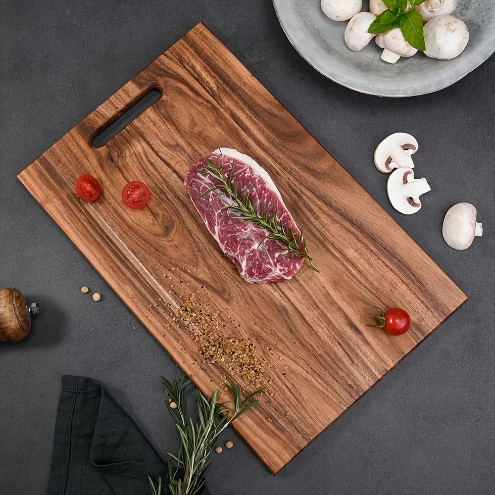 Description Picture 6 of itemLarge Square Ash Wood Solid Simple Chopping Board for Cutting Steak at Home Thickened Wooden Chopping Board for Home Dorm Use
