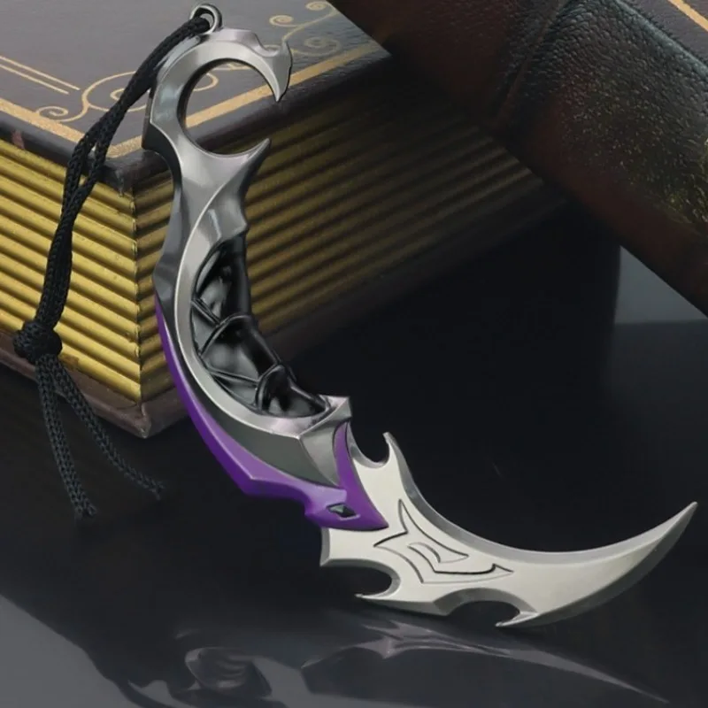 Valorant Knife Melee Reaver Animation Peripherals 15cm Karambit Katana Samurai Sword Weapon Model Metal Crafts Gift for Boy Toys cosplay sword cosplay prop cosplay toy game knife