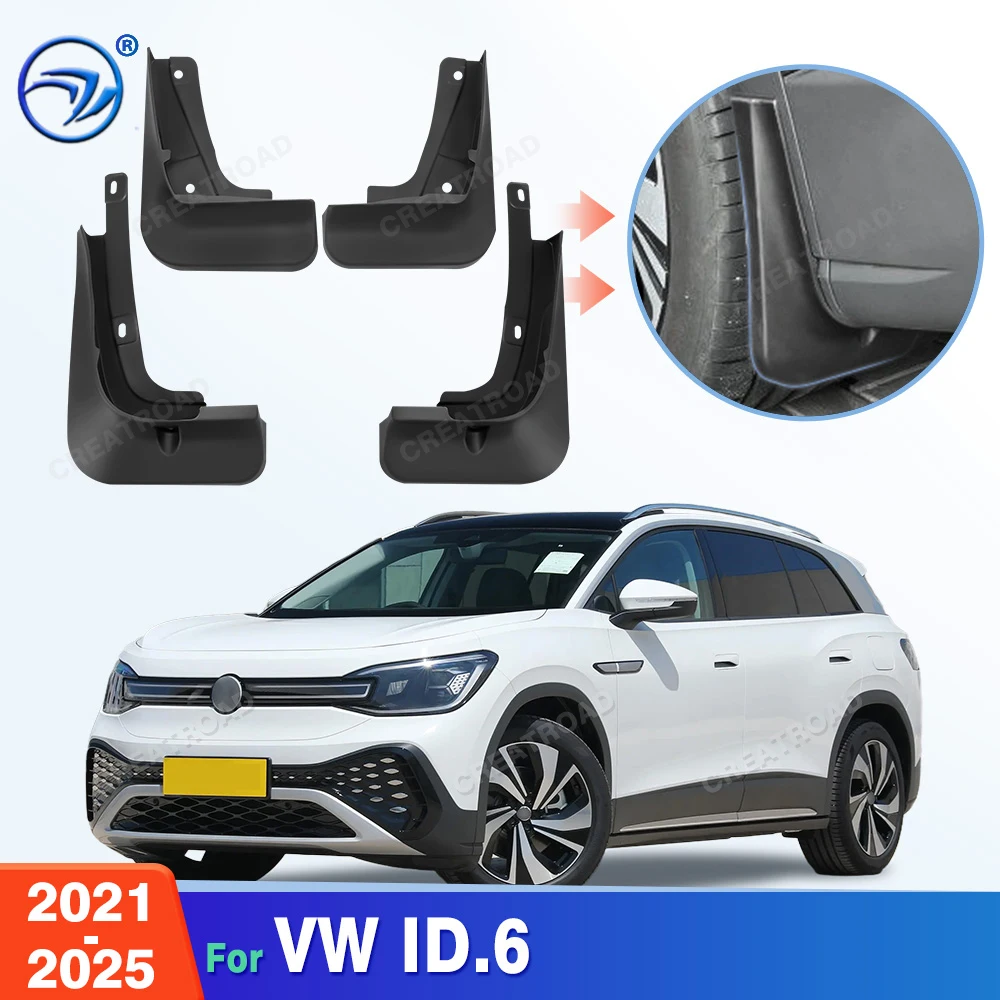 폭스바겐 VW ID.6 2021 2022 2023 2024 2025 펜더 머드플랩 스플래시 가드 머드가드 머드 플랩 자동차 액세서리