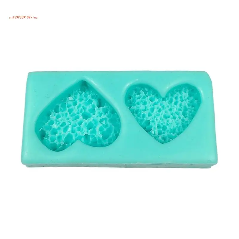 3D Heart Candle Silicone Mold Epoxy Resin Mold Crafts Making Supplies Non-stick