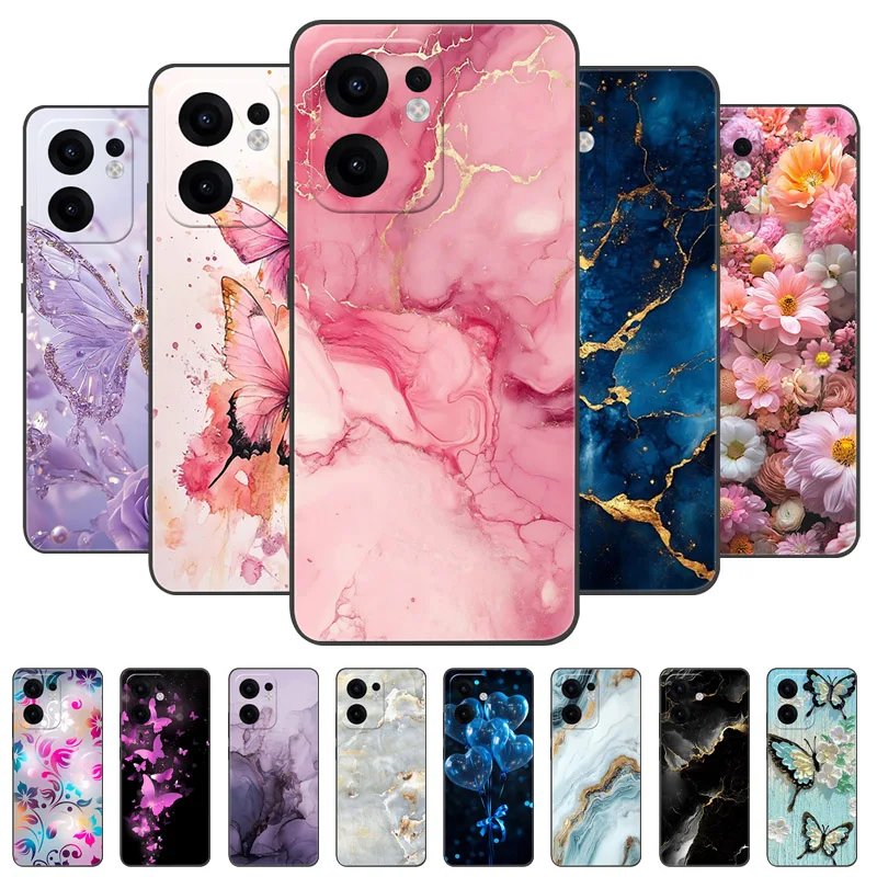 Marble Soft Matte Silicone Back Cover - Full Coverage Phone Case