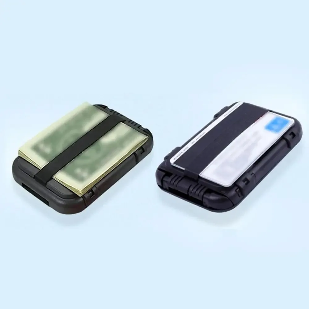 Sleek RFID-Blocking Aluminum Wallet - Minimalist Metal Card Holder with Cash Clip
