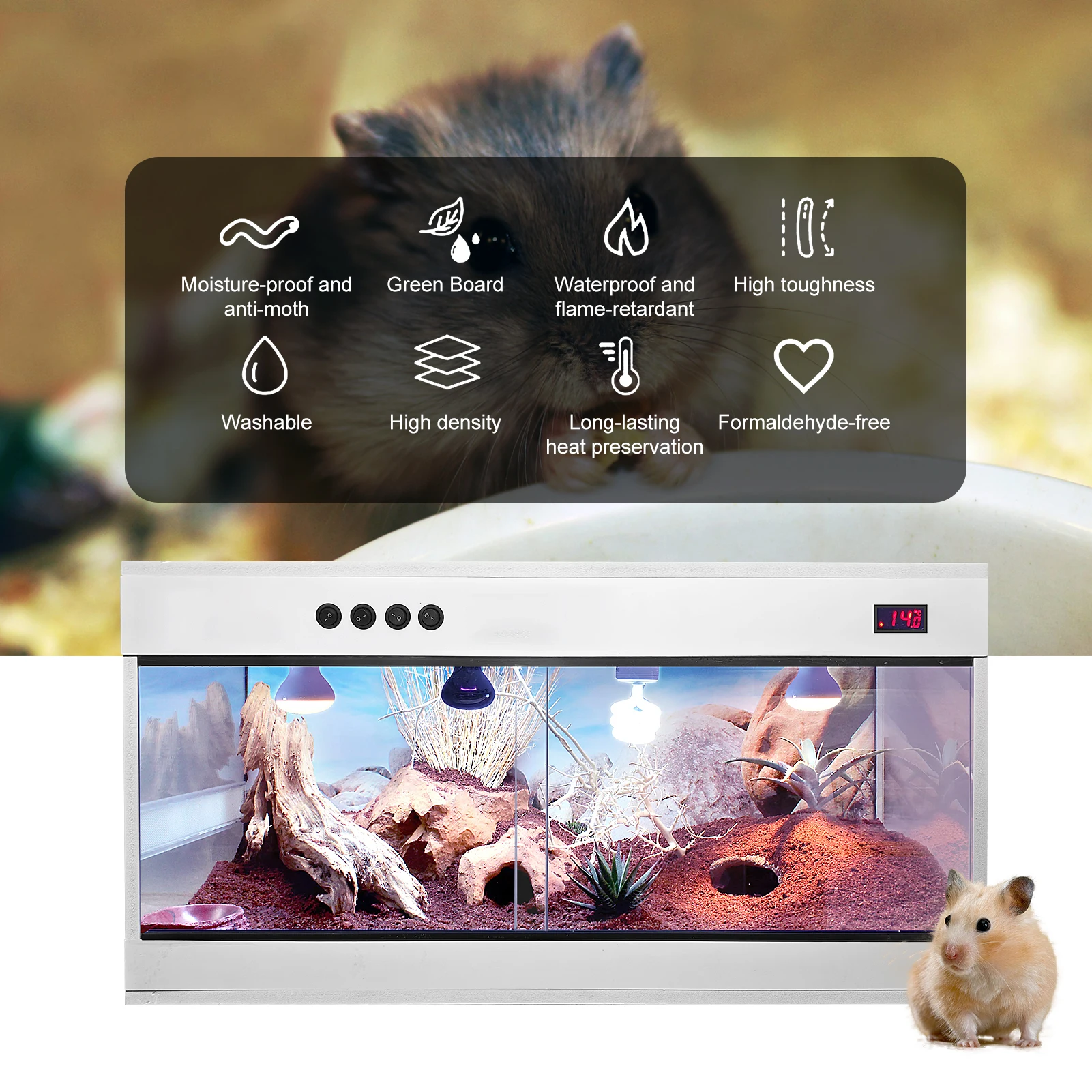 Tempered Glass Reptile Enclosure 4