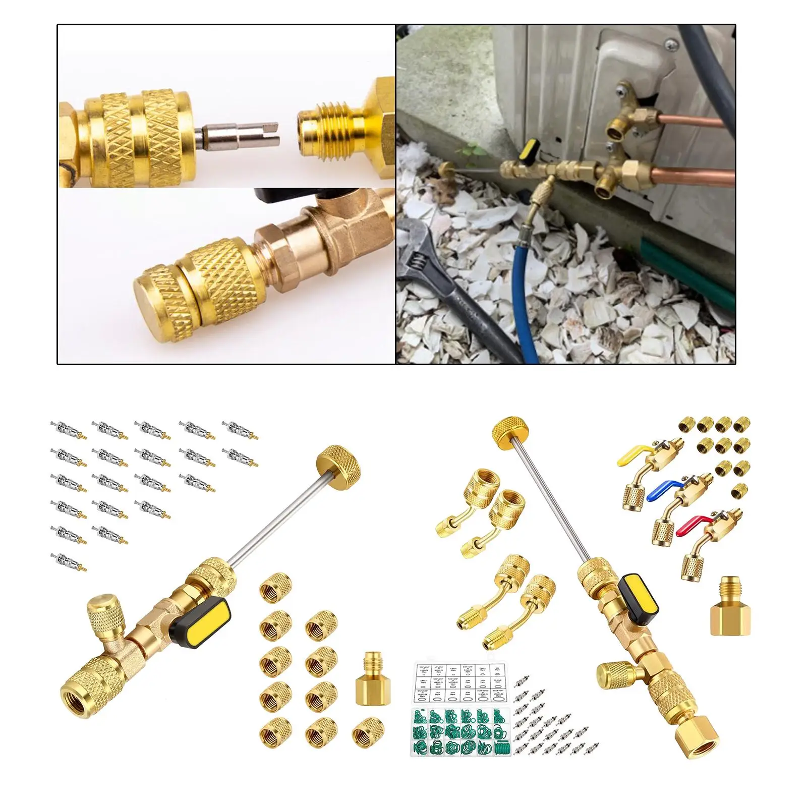 Kit Di Strumenti Di Rimozione Del Nucleo Per Condizionatore D'Aria Refrigerante Hvac R32 R410