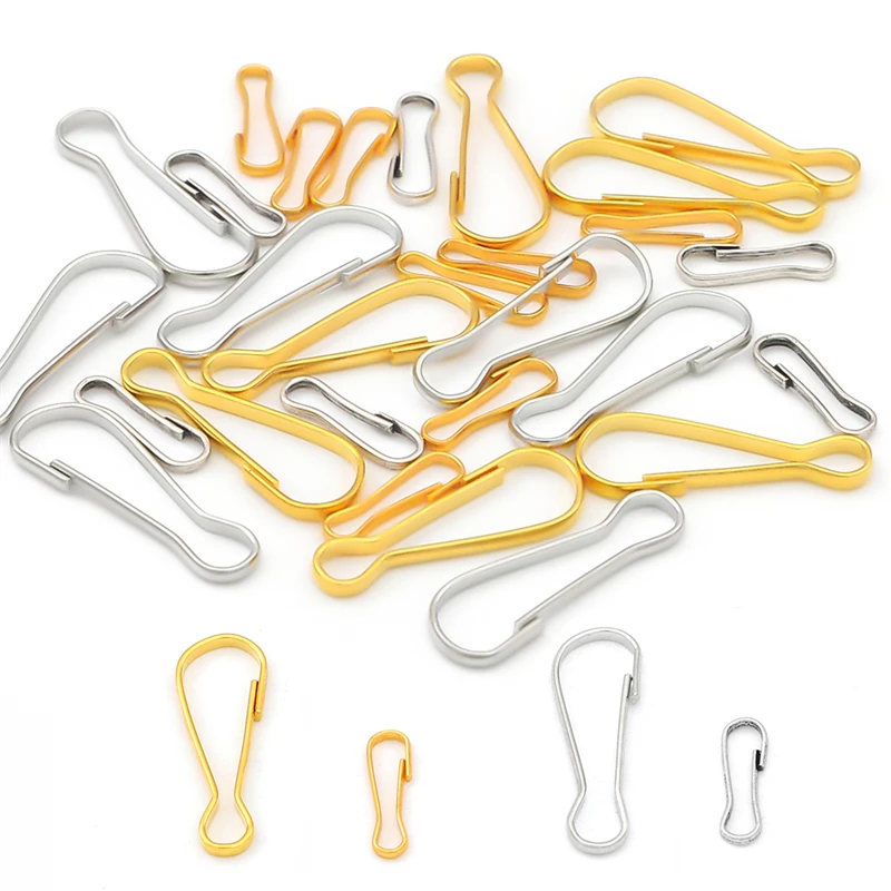 Lanyard Snap Clip Hooks - Metal Spring Gourd Purse Buckle Connectors