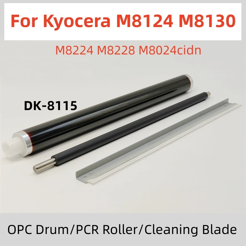 Tambor Opc Kit Manutenção para Kyocera M8124 M8130 M8224 M8228 M8024 M8124cidn M8130cidn Lâmina de Rolos de Carga Primária Dk8115 Unidade de